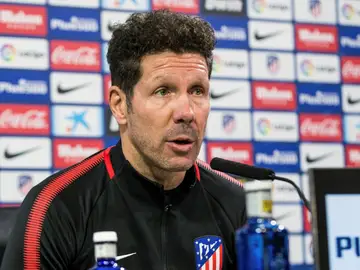 Simeone, en rueda de prensa Simeone, en rueda de prensa