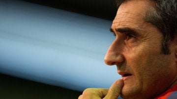 Ernesto Valverde, en rueda de prensa