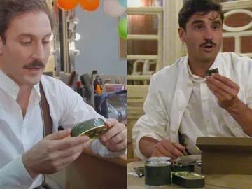 Álex García y Álex Gadea, degustadores de la comida de guerra Álex García y Álex Gadea, degustadores de la comida de guerra