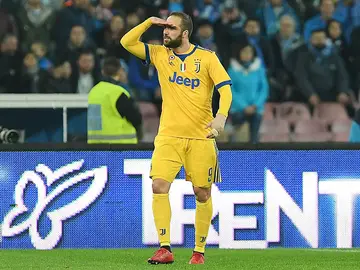 HIguaín celebra su gol ante el Nápoles HIguaín celebra su gol ante el Nápoles