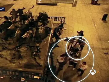 Los miembros de La Manada el día de la presunta violación Los miembros de La Manada el día de la presunta violación