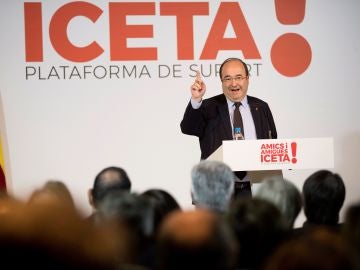 El candidato del PSC a la presidencia de la Generalitat, Miquel Iceta