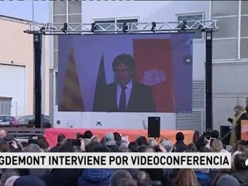 Puigdemont pide que el 21-D se convierta "en la segunda vuelta del 1-O"