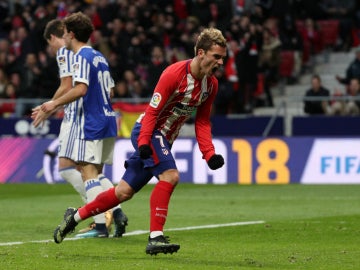 Griezmann, ante la Real Sociedad