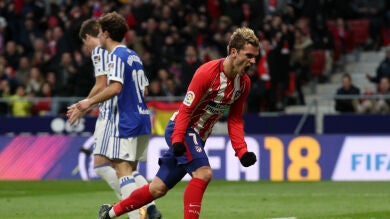 Griezmann da al Atlético una muy sufrida victoria ante la Real Sociedad