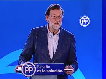 Rajoy, en un acto del PP en Mataró Rajoy, en un acto del PP en Mataró