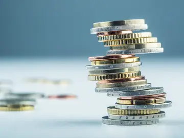 Instantánea de monedas de Euro Instantánea de monedas de Euro