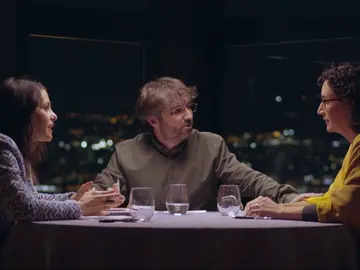 Marta Rovira e Inés Arrimadas con Jordi Évole Marta Rovira e Inés Arrimadas con Jordi Évole