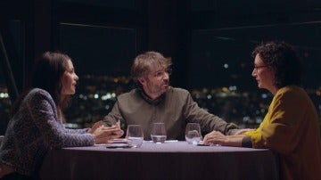 Marta Rovira e Inés Arrimadas con Jordi Évole