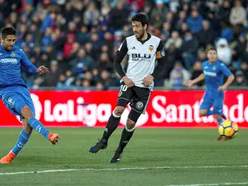 Parejo, en el partido ante el Getafe Parejo, en el partido ante el Getafe