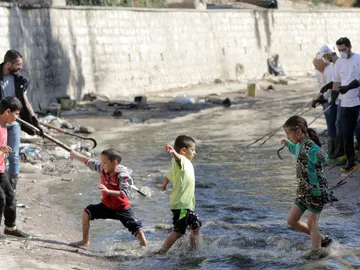 Varios niños en Damasco Varios niños en Damasco