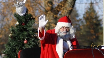 Imagen de archivo de Papá Noel saludando