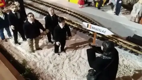 El belén de Valga cuenta este año con Puigdemont o Iñaki Urdangarín. El belén de Valga cuenta este año con Puigdemont o Iñaki Urdangarín.