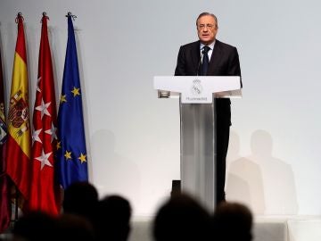 Florentino Pérez, durante un acto