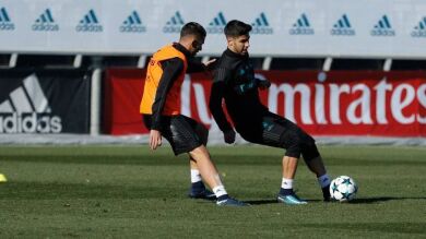Marco Asensio vuelve a entrenar con el grupo antes de la visita del Borussia Dortmund