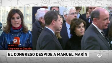 El Congreso abre la Puerta de los Leones para recibir los restos mortales del expresidente Manuel Marín