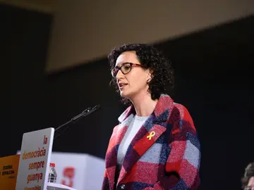 Marta Rovira en un mitin Marta Rovira en un mitin