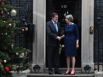 Mariano Rajoy y Theresa May Mariano Rajoy y Theresa May