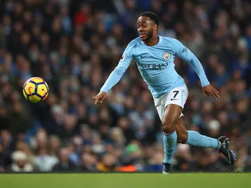Sterling durante un partido con el City Sterling durante un partido con el City