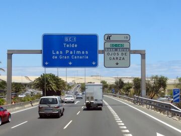 Autopista GC 1 en Gran Canaria