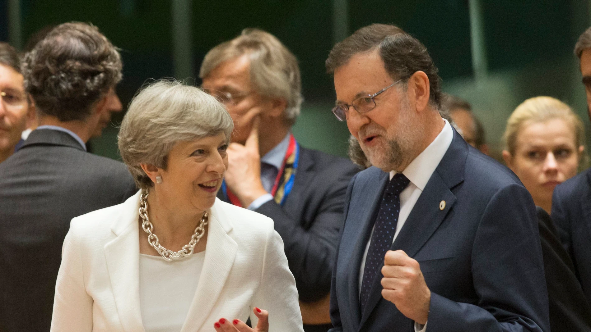 Mariano Rajoy y Theresa May Mariano Rajoy y Theresa May