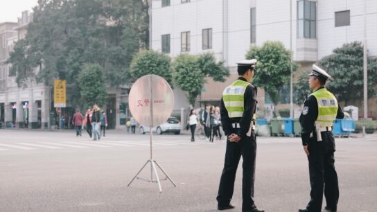 Varios agentes de polic&iacute;a en Jap&oacute;n