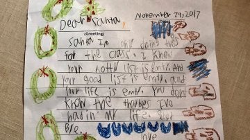La carta de un pequeño de seis años a Papá Noel