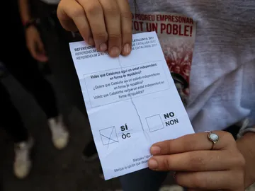 Papeleta Referéndum 1O Papeleta Referéndum 1O