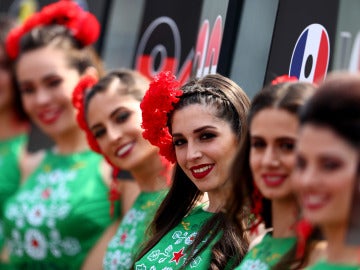 Azafatas en el GP de México de F1