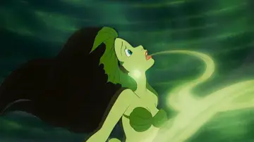 Ariel en el momento en el que Úrsula le quita la voz en 'La Sirenita'
