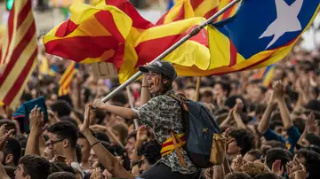 Manifestación de estudiantes en Barcelona a favor del referéndum de autodeterminación de Cataluña Manifestación de estudiantes en Barcelona a favor del referéndum de autodeterminación de Cataluña