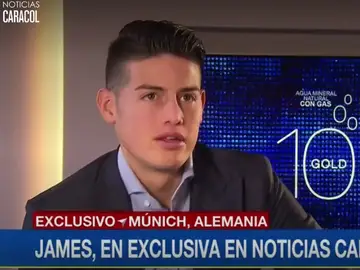 James, en su entrevista a Noticias Caracol James, en su entrevista a Noticias Caracol