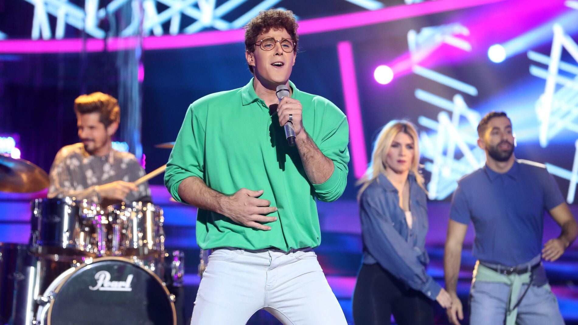 David Amor se convierte en un ochentero 'Tarzan Boy' como Baltimora