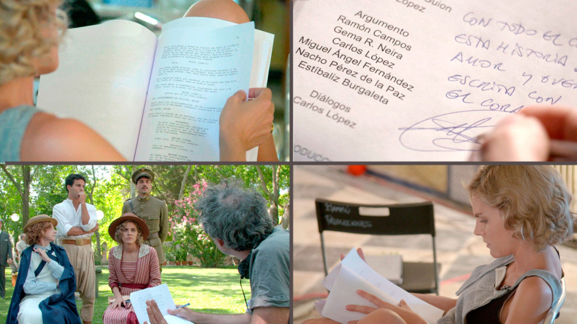 Consigue el &uacute;ltimo gui&oacute;n que emocion&oacute; a los protagonistas de 'Tiempos de guerra'