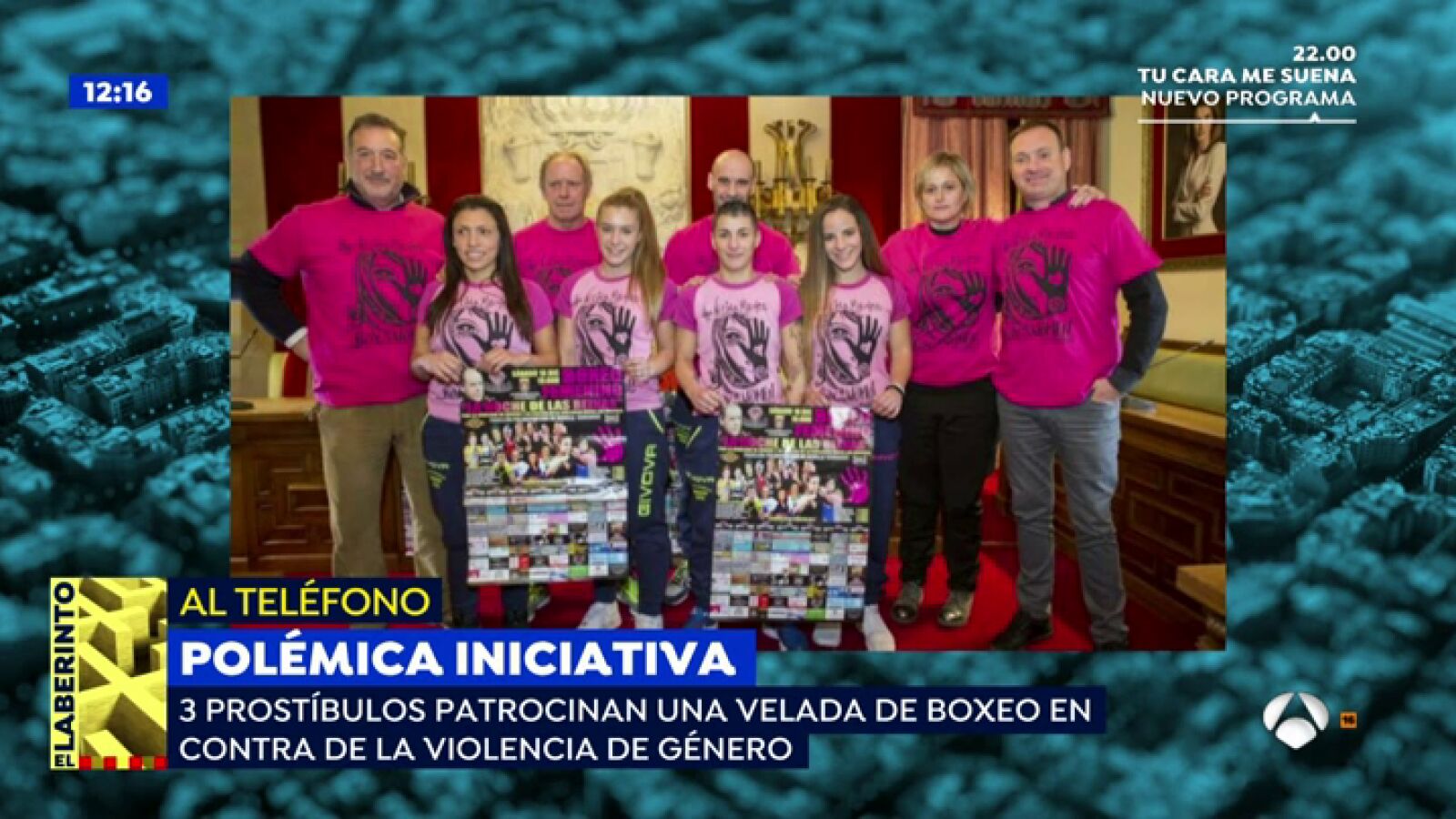 Tres prostíbulos patrocinan una velada de boxeo en contra de la violencia de género