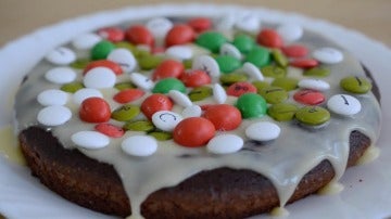 Así luce este brownie navideño. Así luce este brownie navideño.
