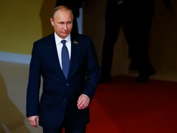 El presidente ruso, Vladimir Putin, durante el primer día de la cumbre económica del G20 El presidente ruso, Vladimir Putin, durante el primer día de la cumbre económica del G20