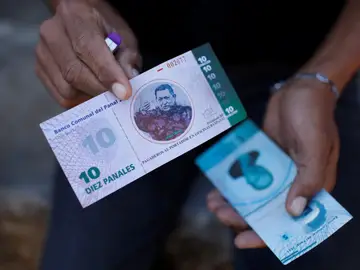 Un billete de diez panales Un billete de diez panales