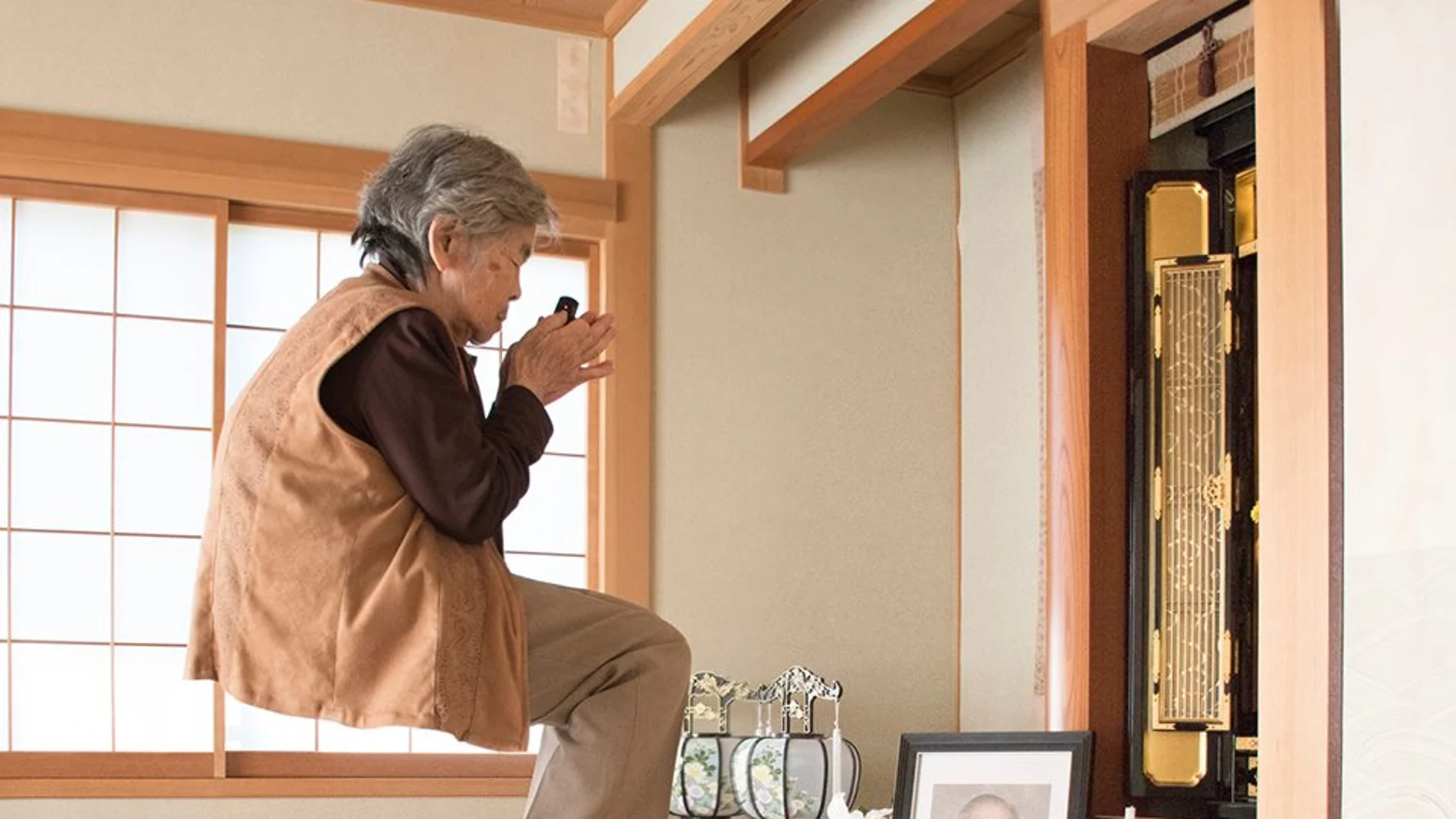 Una de las fotografías de la anciana nipona Una de las fotografías de la anciana nipona