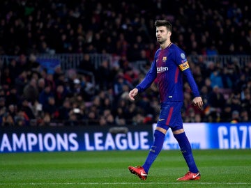 Gerard Piqué, en un partido del Barcelona