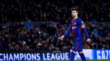 Gerard Piqué, en un partido del Barcelona