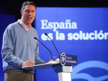 Xavier García Albiol en un acto de campaña en Salou Xavier García Albiol en un acto de campaña en Salou