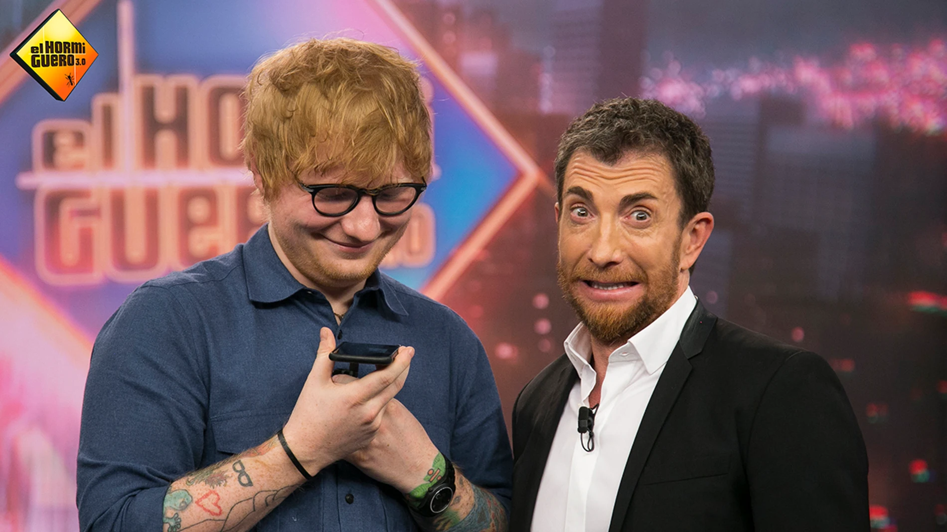 Ed Sheeran y Pablo Motos en 'El Hormiguero 3.0'.