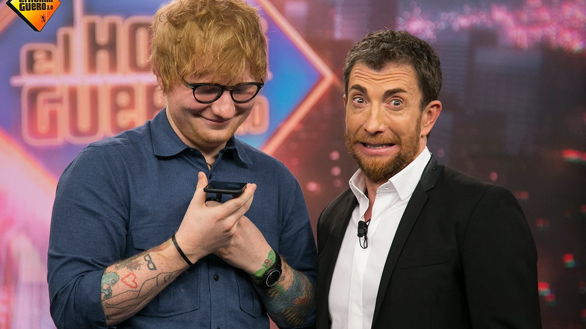 Ed Sheeran y Pablo Motos en 'El Hormiguero 3.0'. Ed Sheeran y Pablo Motos en 'El Hormiguero 3.0'.