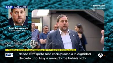 Oriol Junqueras entra en campaña electoral con una grabación desde la cárcel