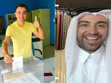 Xavi vota de amarillo en Qatar Xavi vota de amarillo en Qatar