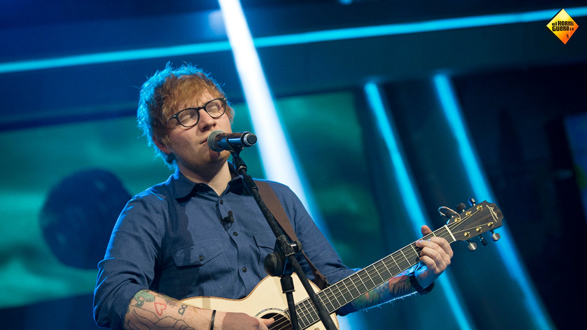 Ed Sheeran canta en directo en 'El Hormiguero 3.0'.