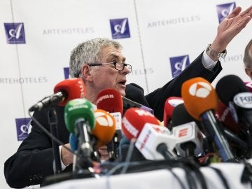 Ángel María Villar, en rueda de prensa