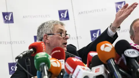 Ángel María Villar, en rueda de prensa Ángel María Villar, en rueda de prensa