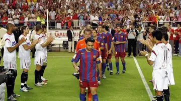 El Sevilla homenajea al Barcelona El Sevilla homenajea al Barcelona